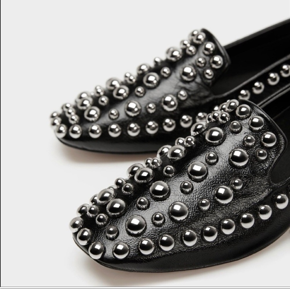Zara studded flats/loafers